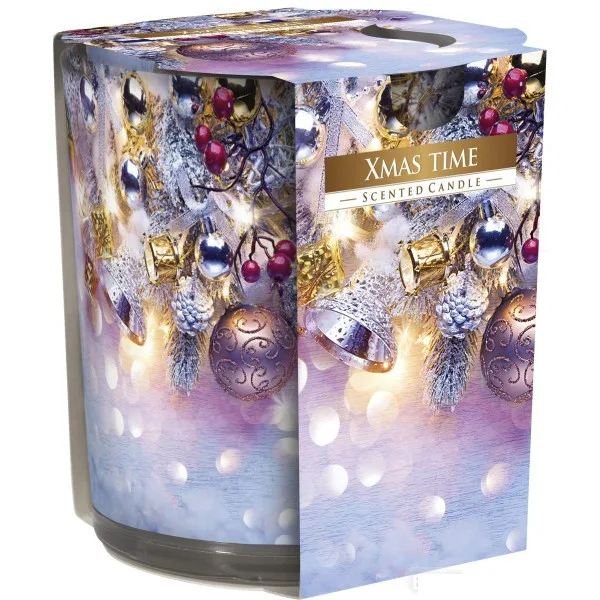 Ароматична свічка в скляному стакані різдвяний час SN 72 s-01