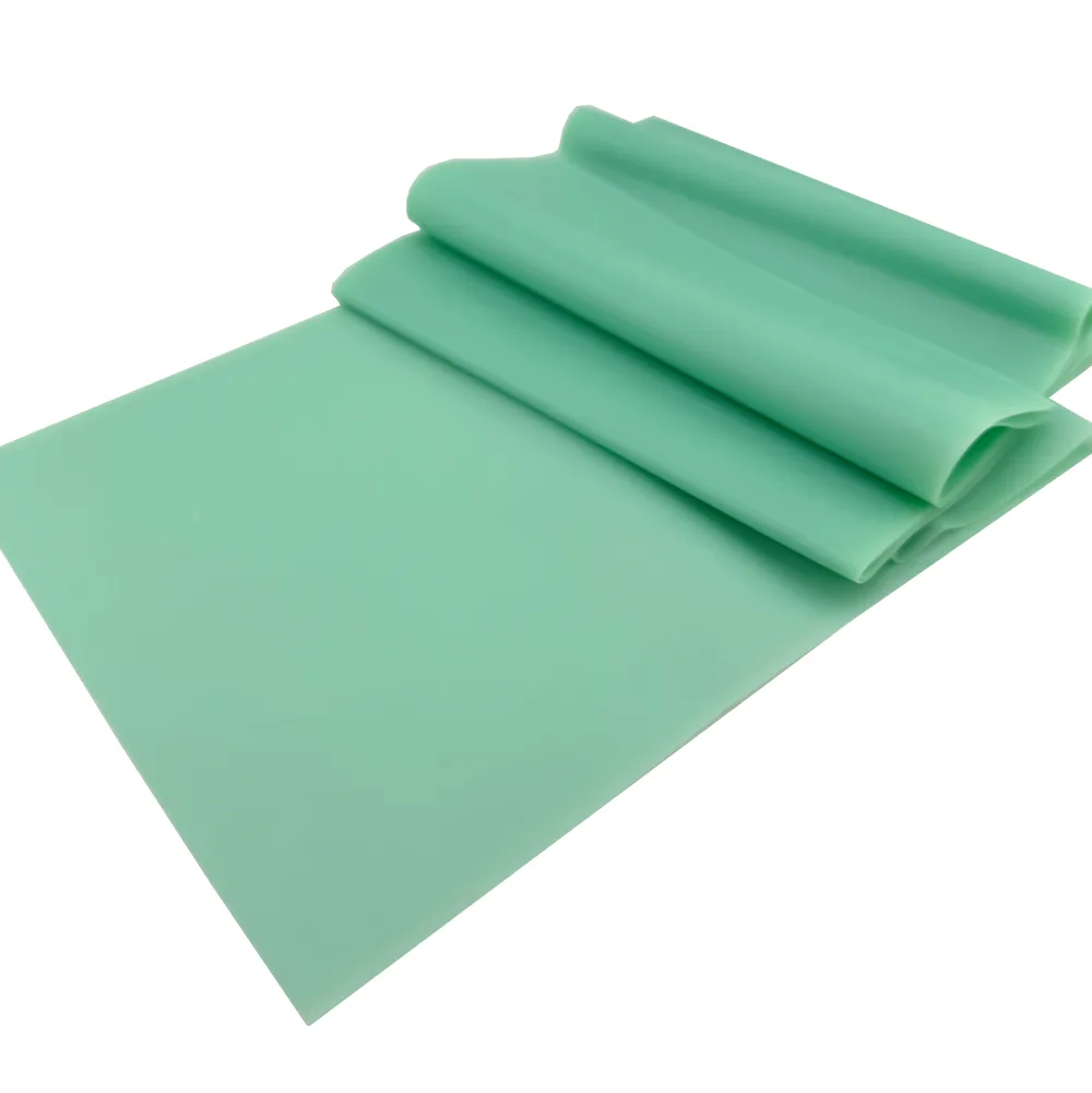 Стрічка еластична для фітнесу та йоги 0,35 мм DOUBLE CUBE салатовий