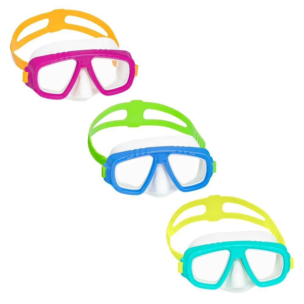 Маска для плавання BESTWAY 3+ 22011 зелено-синій