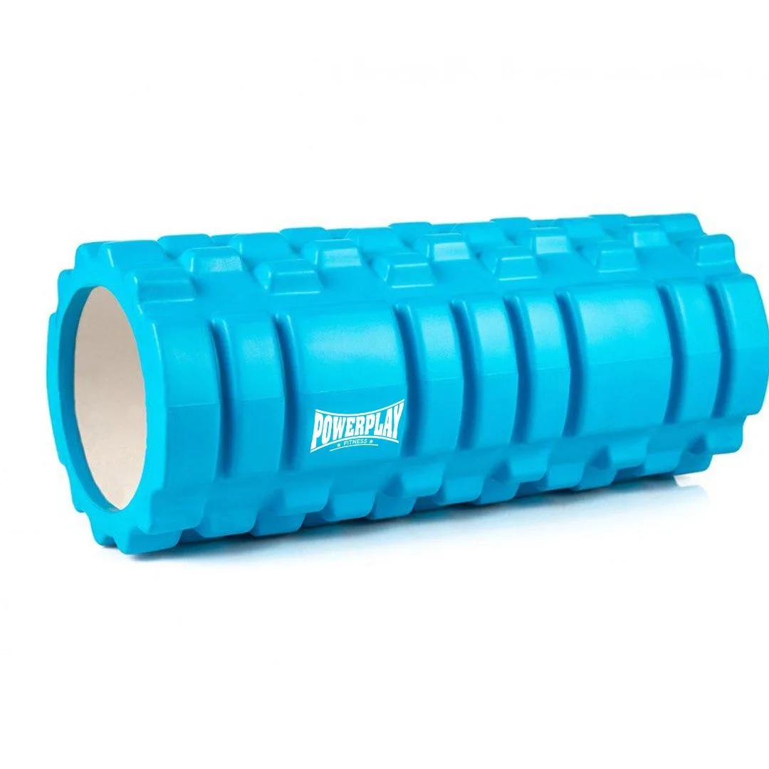 Масажний ролик (роллер) PowerPlay 4025 Massage Roller синій 33x14 см