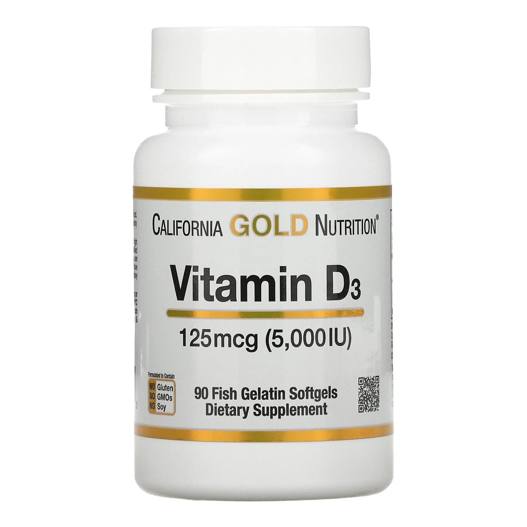 Vitamin D3 125 мкг (5000 IU) - 90 капсул