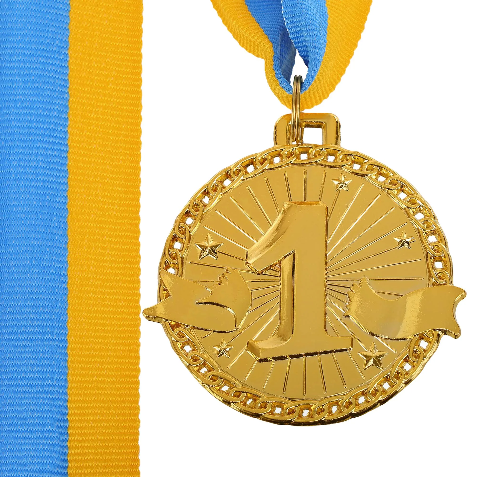 Медалі зі стрічкою 1 місце 6 см