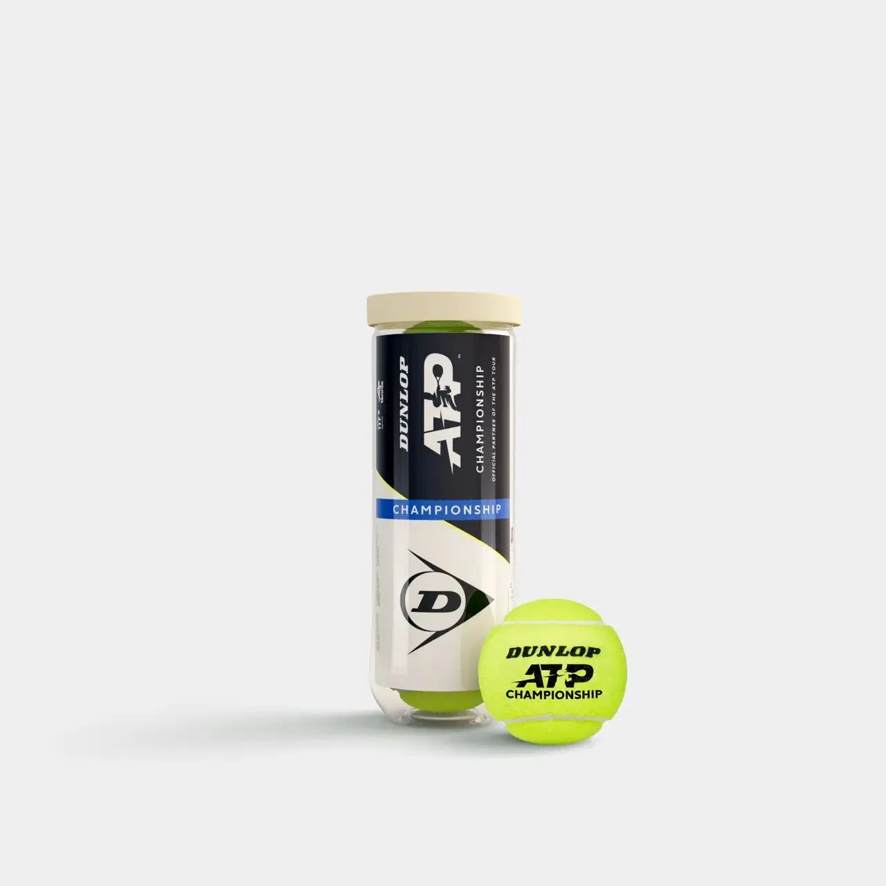 М'ячі для тенісу Dunlop ATP Official 3B пластик банку 601626 (оригінал)