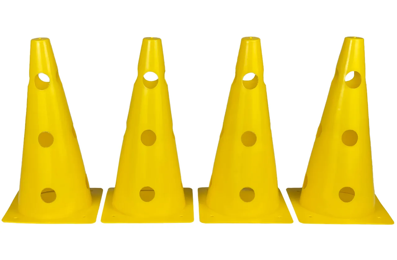 EasyFit Sports Cones 31 cm (Set of 4) Yellow