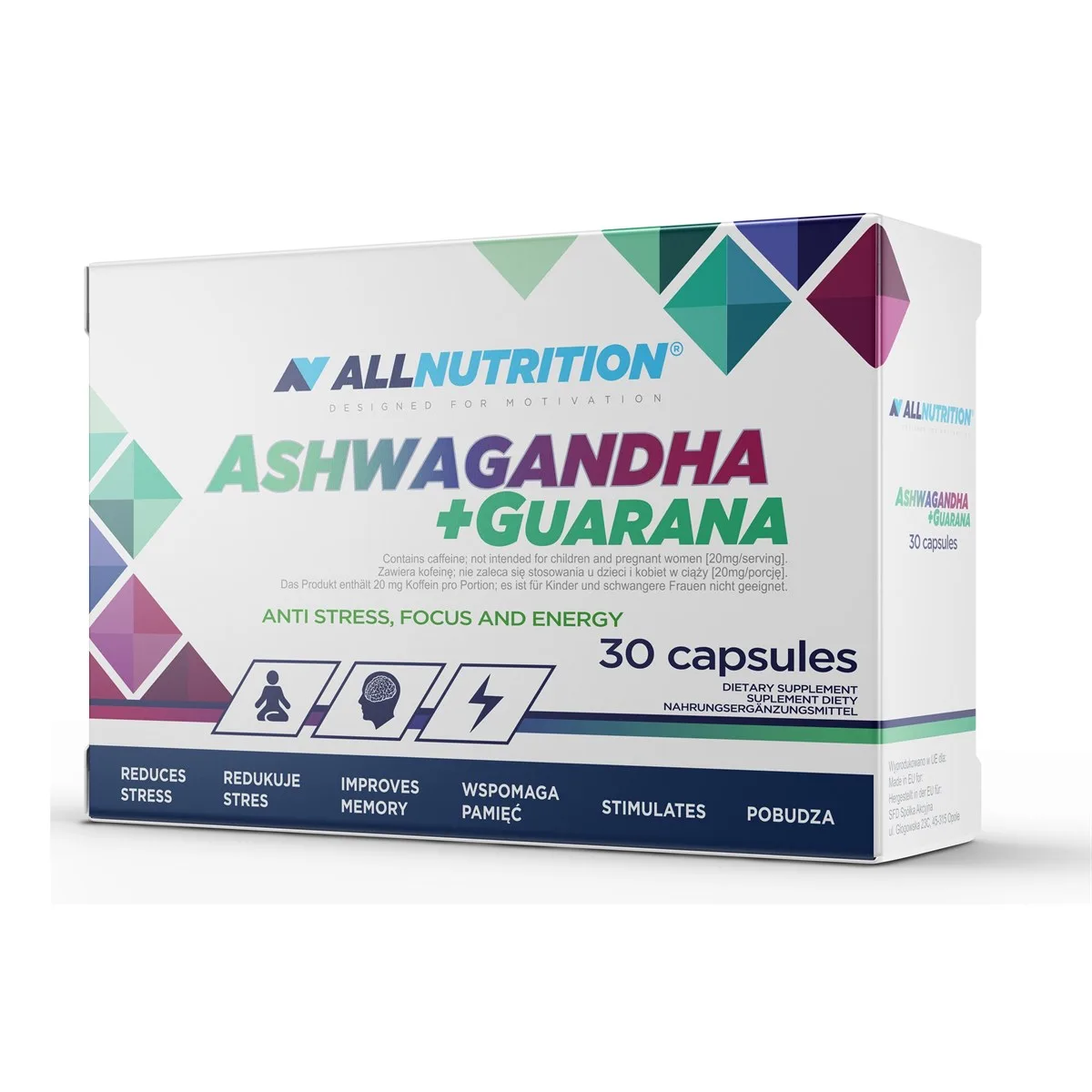 Ashwagandha 300 мг + Guarana - 30 капсул