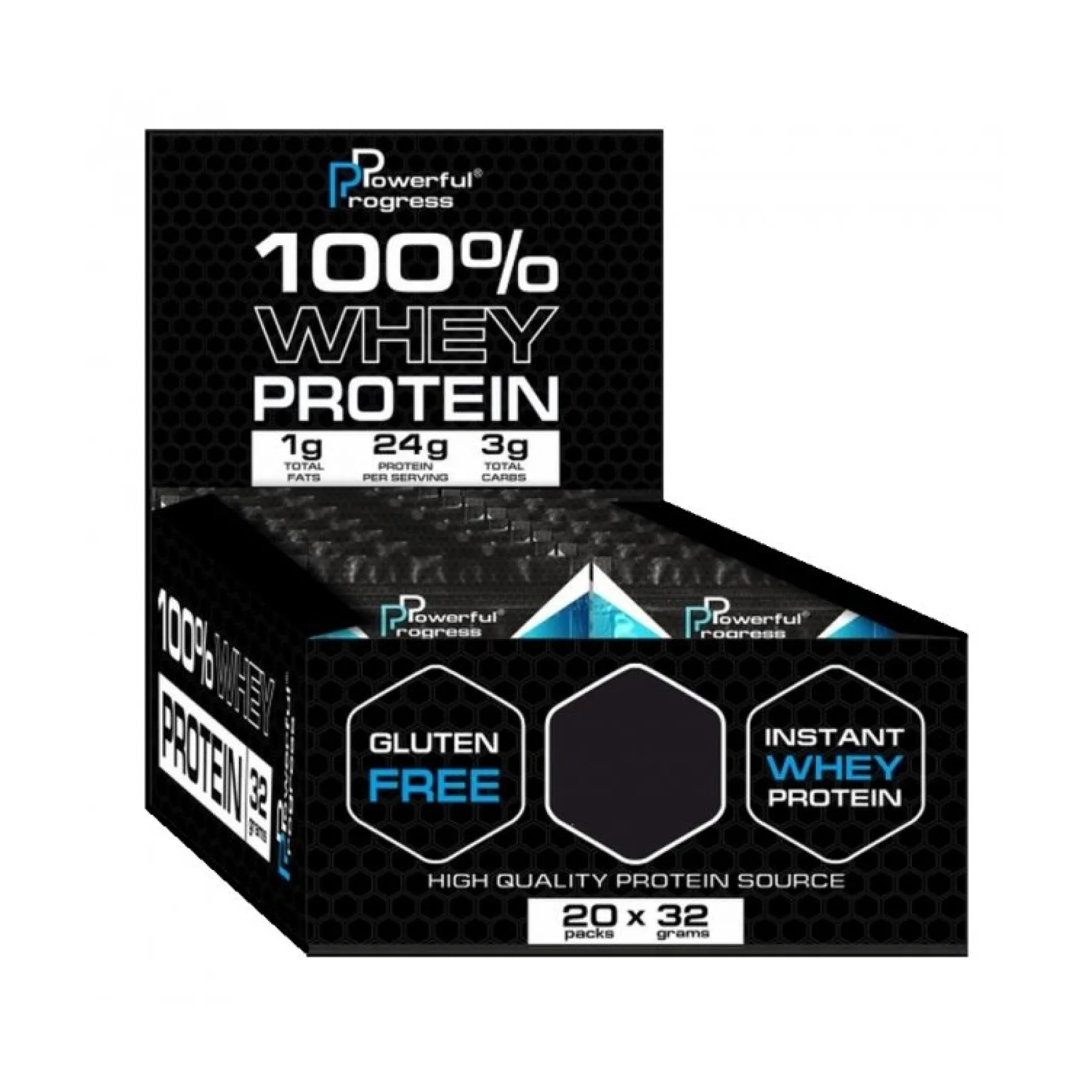 100% Whey Protein Instant MEGA BOX - 20x32 г ваніль