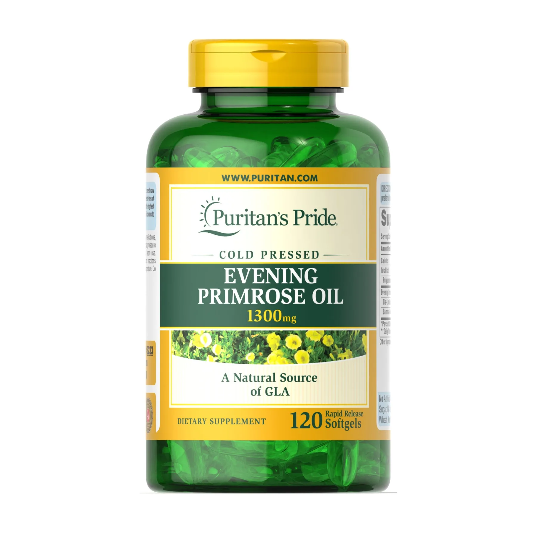 Evening Primrose Oil 1300 мг with GLA - 120 софтгель