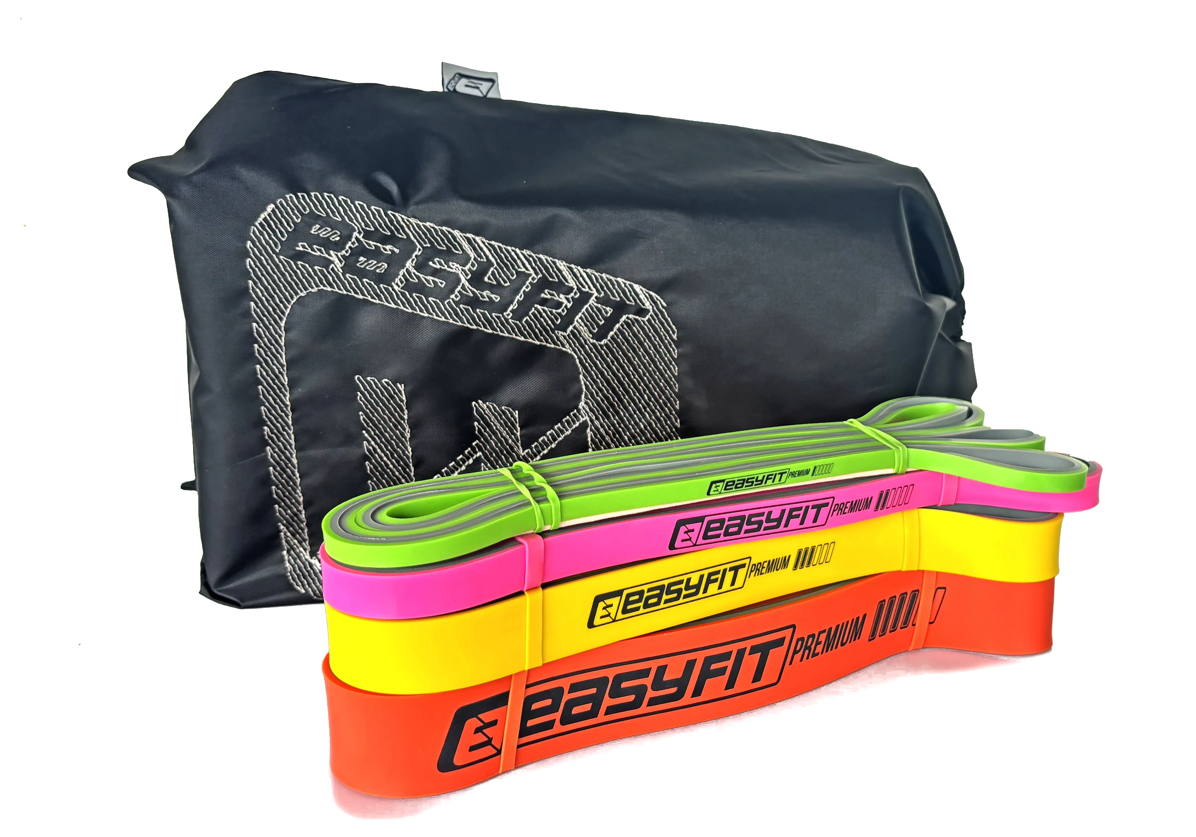 Набір двошарових резинок для підтягування EasyFit Premium 2-45 кг (4 шт)