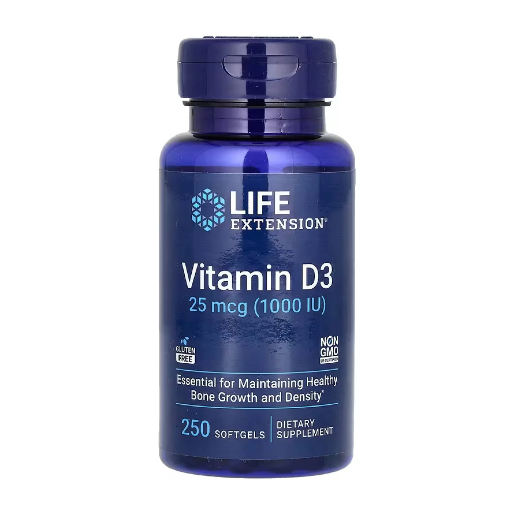 Vitamin D3 25 мкг (1000 IU) - 250 софтгель