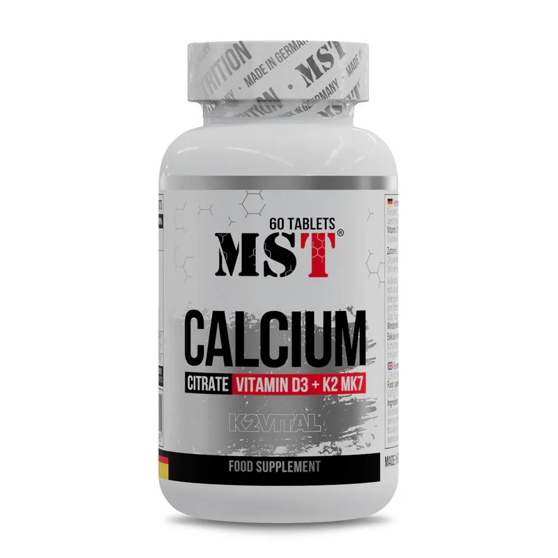 Calcium Citrate + Vitamin D3 + K2 MK7 - 60 таблеток