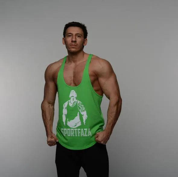 Майка SportFaza stringer BLK S Зелений