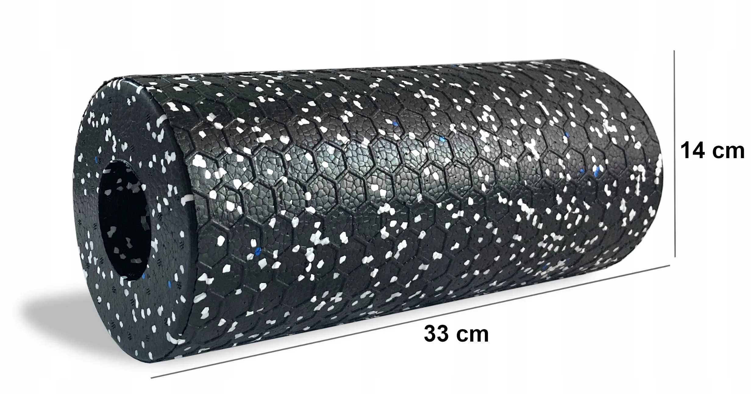 Ролер для занять йогою та пілатесом EPP чорний/білий