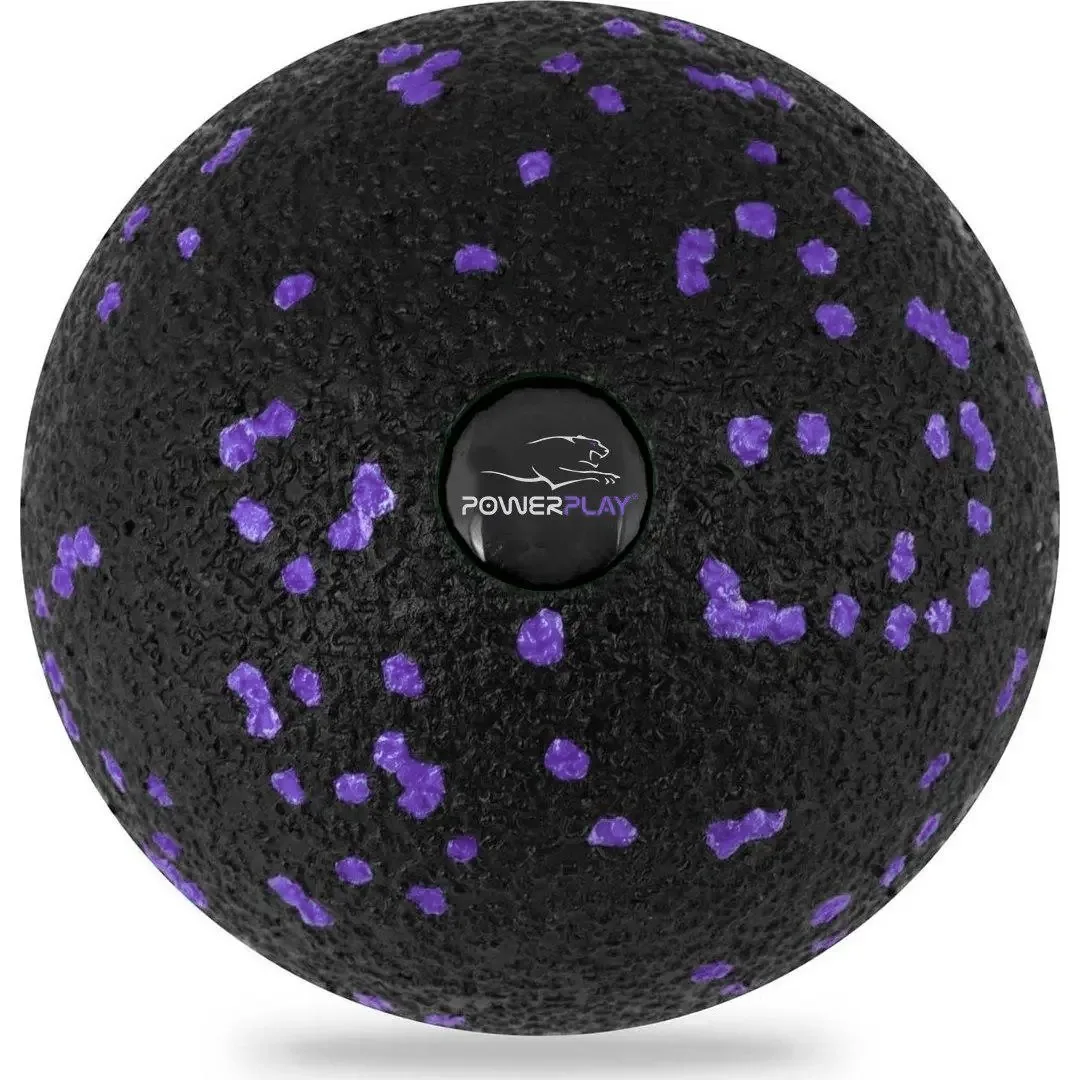 Масажний м'яч PowerPlay PP-4350 Epp Massage Ball d8 Чорно/Фіолетовий