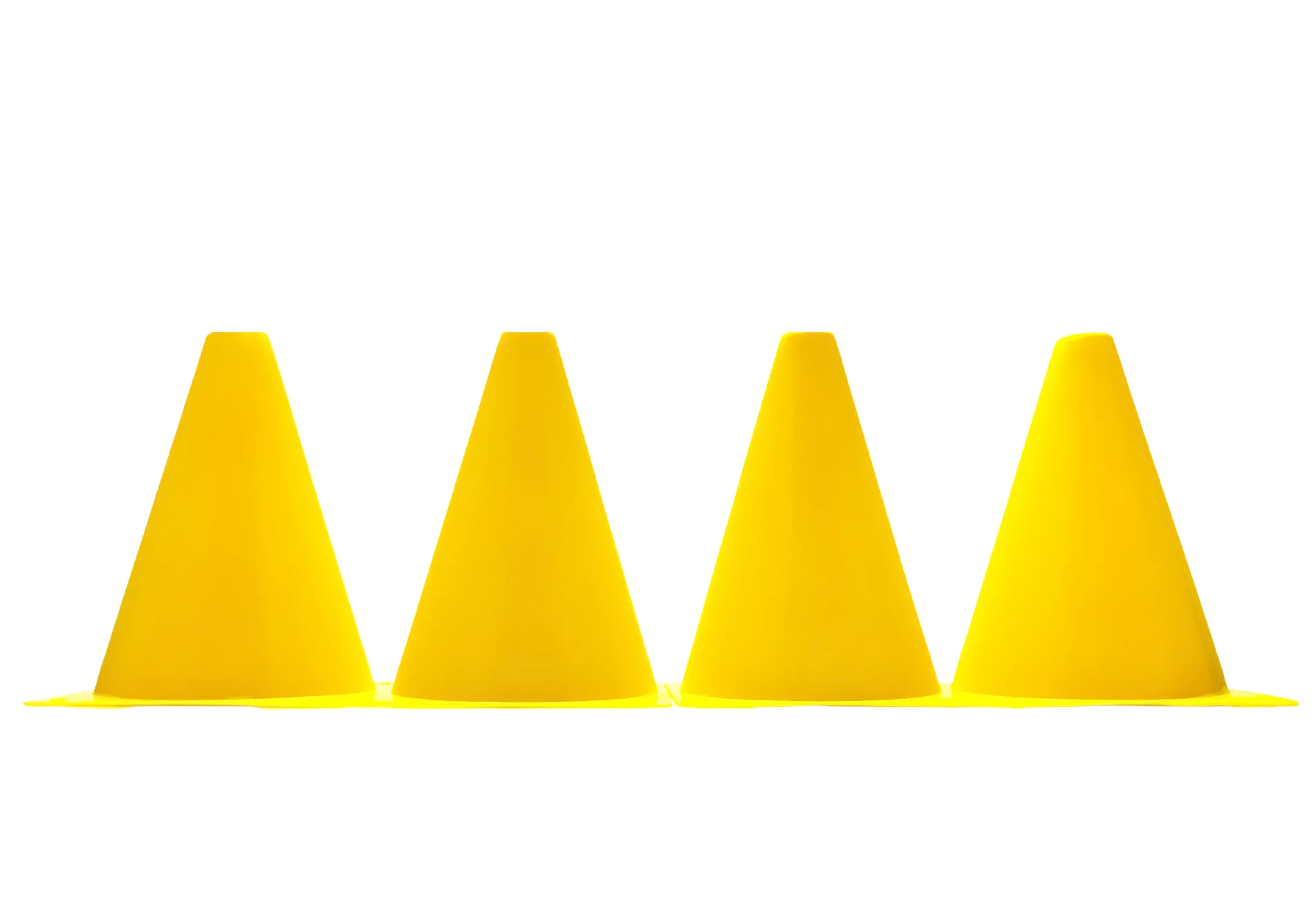 Sports cones EasyFit 17 cm (set of 4) yellow