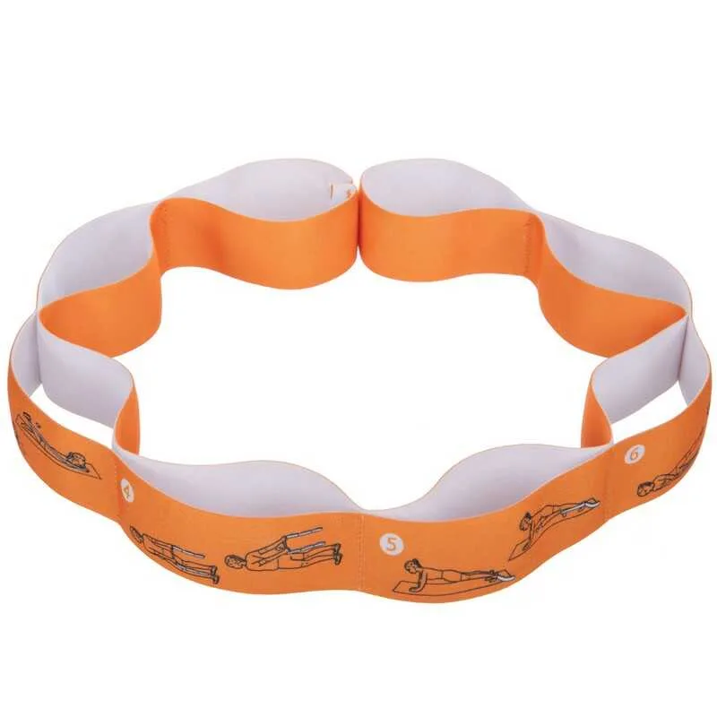 Стрічка для розтяжки еластичний еспандер помаранчевий