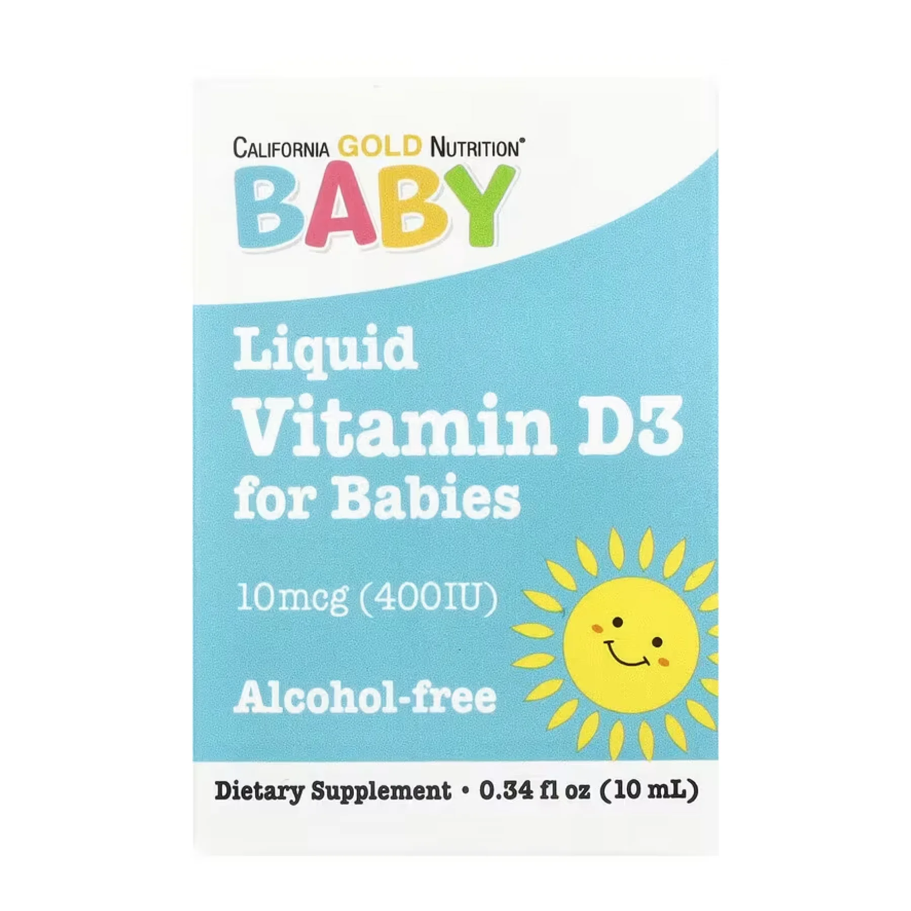 Liquid Vitamin D3 for Babies 10 мкг (400 IU) - 10 мл