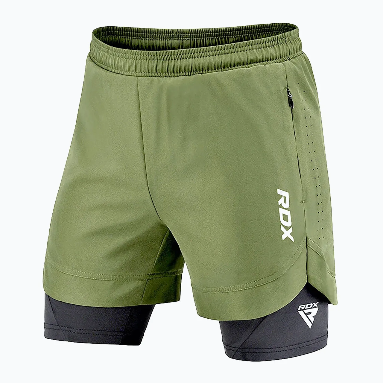 Компресійні шорти для RDX MMA T16 2-в-1 GREN/BLACK-S