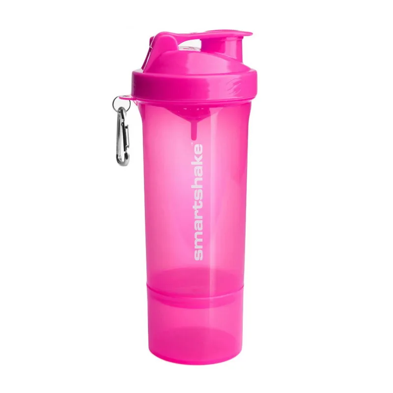 SmartShake Slim NEON Pink - 500 мл рожевий