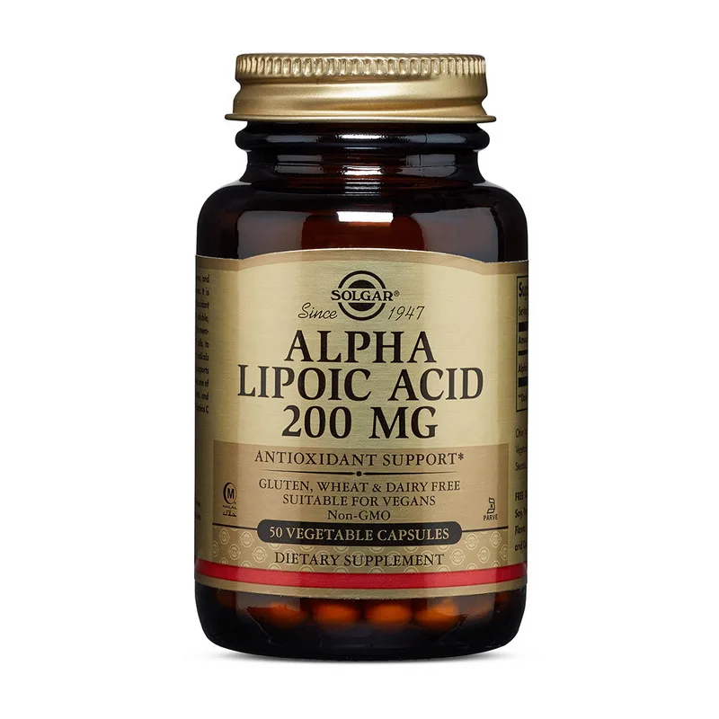 Alpha Lipoic Acid - 200 мг 50 вег. Капсули