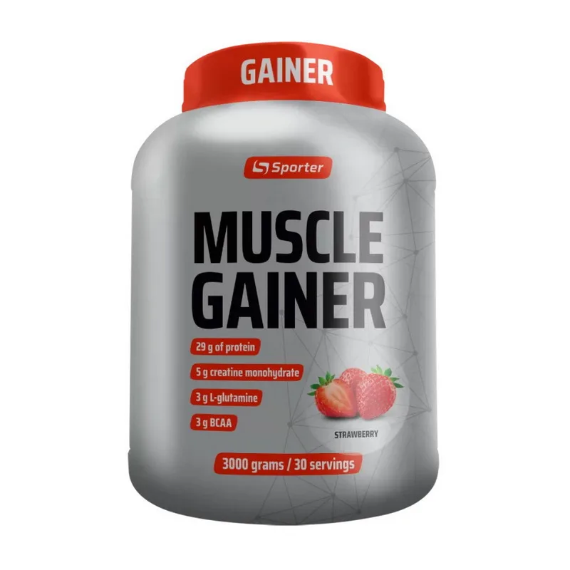Muscle Gainer - 3 кг полуниця