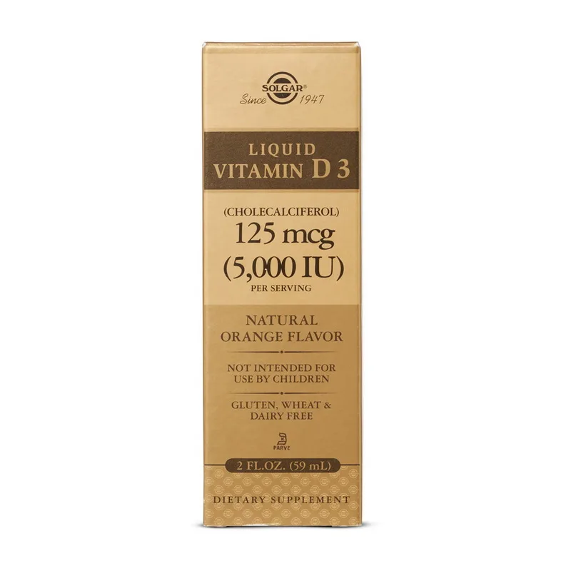 Liquid Vitamin D3 125 мкг 5,000 IU - 59 мл помаранчевий