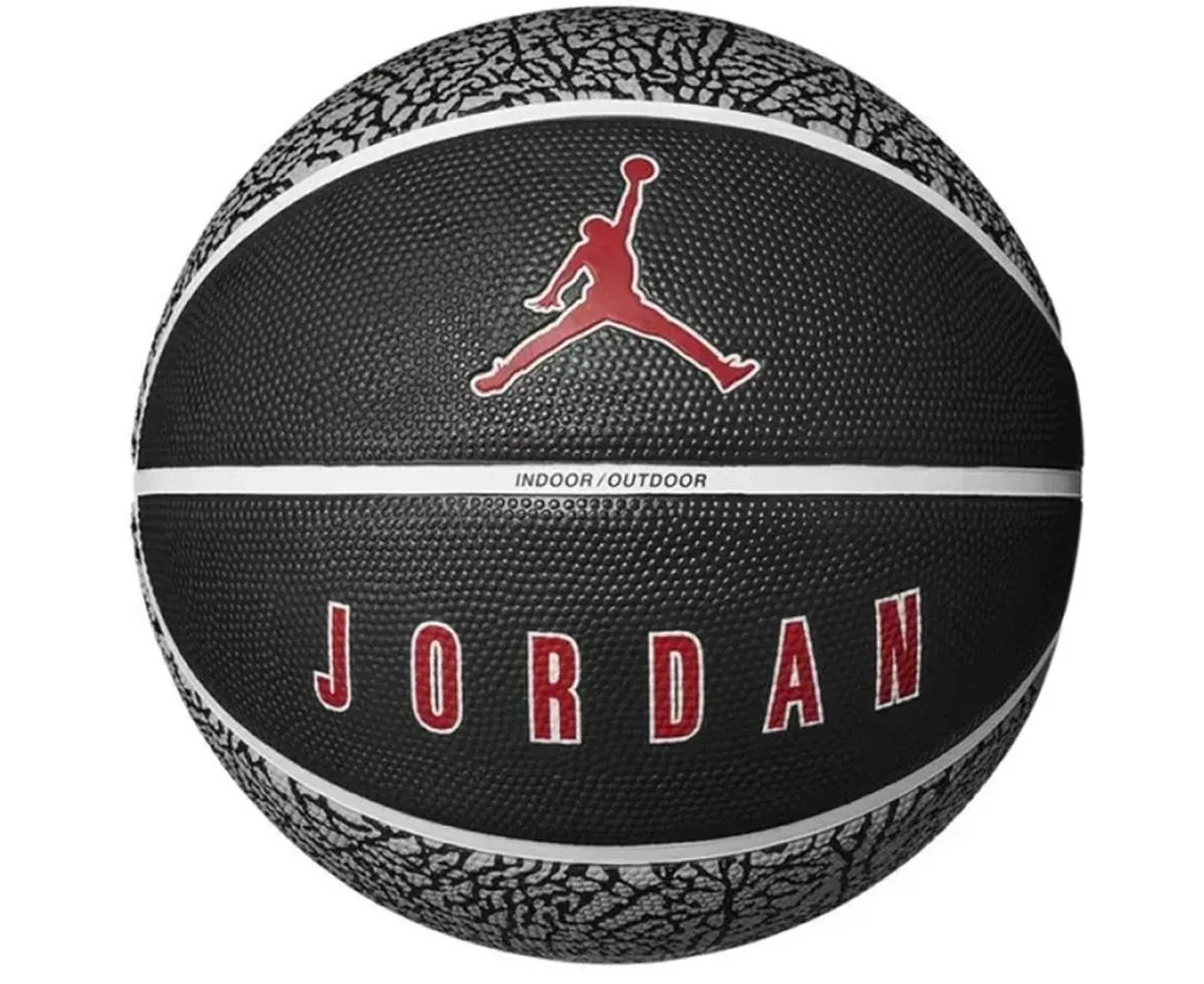 М'яч баскетбольний Nike Jordan Playground 8P black/wolf grey/gym red size 7 J.100.8255.055.07 (оригінал)