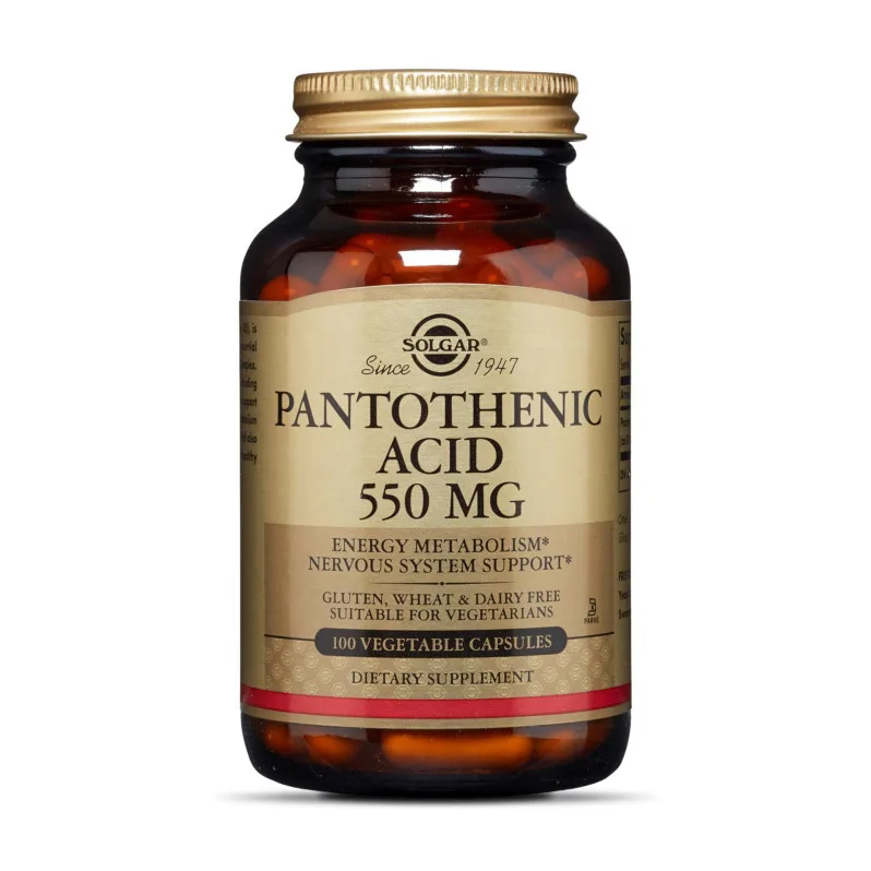 Pantothenic Acid - 550 мг 100 вегетаріанських капсул