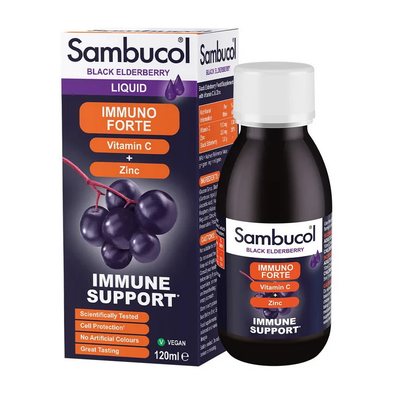 Immuno Forte + Vitamin C + Zinc Liquid - 120 мл