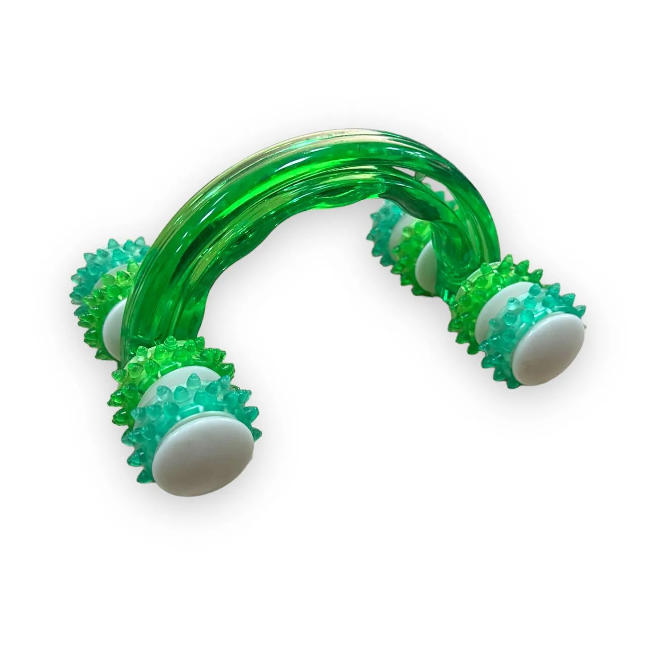 Масажер антицелюлітний Дуга з 8 коліщатками Рожевий