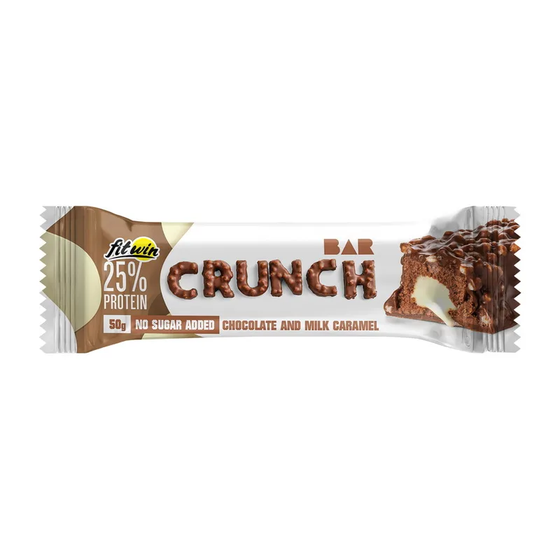 Crunch Bar No Sugar Added - 50 г шоколад та молочна карамель