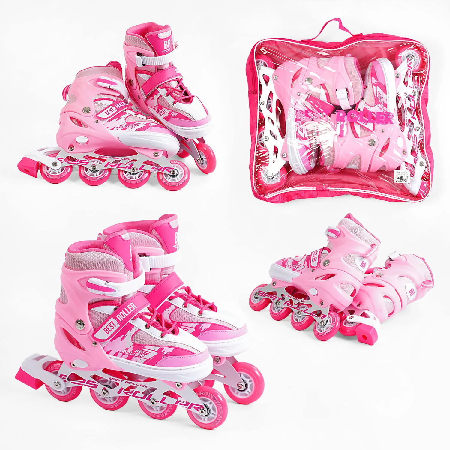 Ролики Best Roller розмір 34-37 рожевий 69103-М