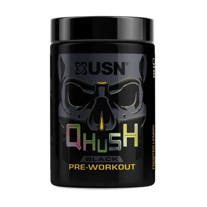 Qhush Black Pre workout - 220 г frosted лимон