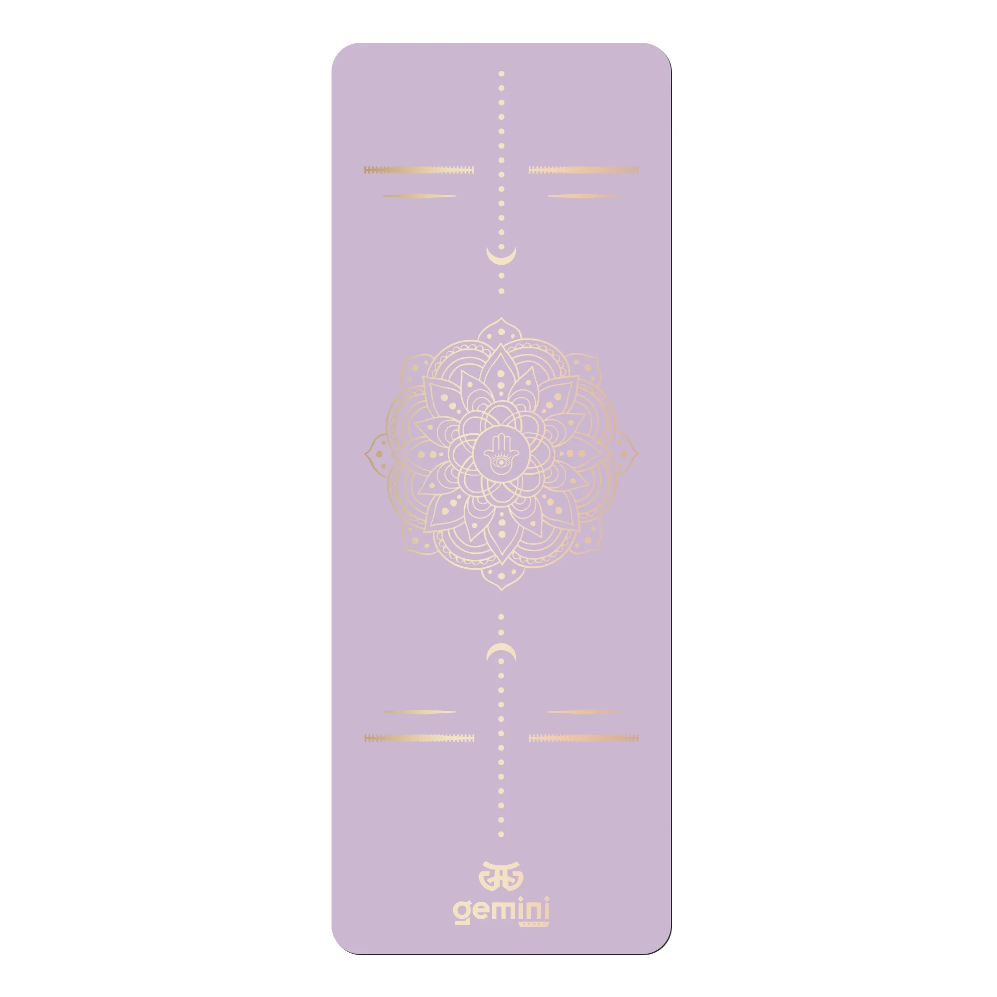 Килимок для йоги каучуковий поліуретан Sport Pro 183 см*68 см*5 мм бузковий