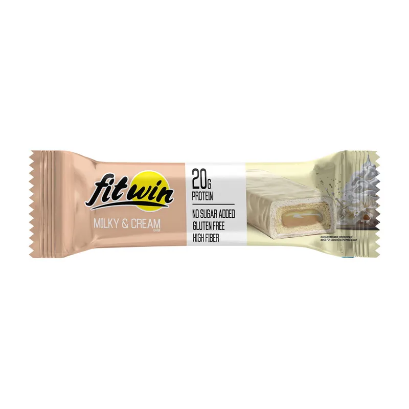 Fitwin Bar No Sugar Added - 60 г milky & крем