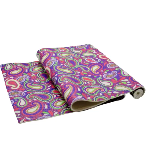 Килимок для фітнесу та йоги PVC GPVC-6D4 173 см 61 см 6 мм мікс з малюнком