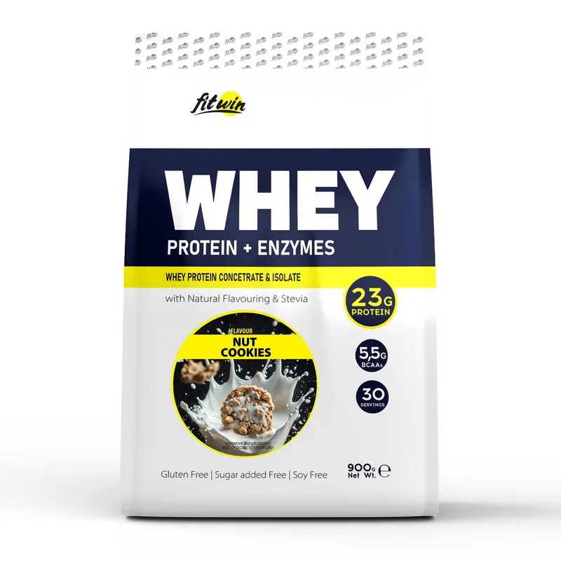 Whey Protein + Enzymes - 900 г горіхові печива