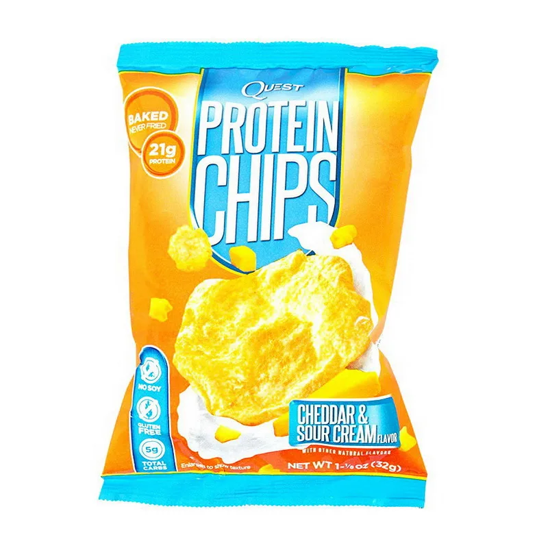 Protein Chips - 32 г cheddar & кислий крем