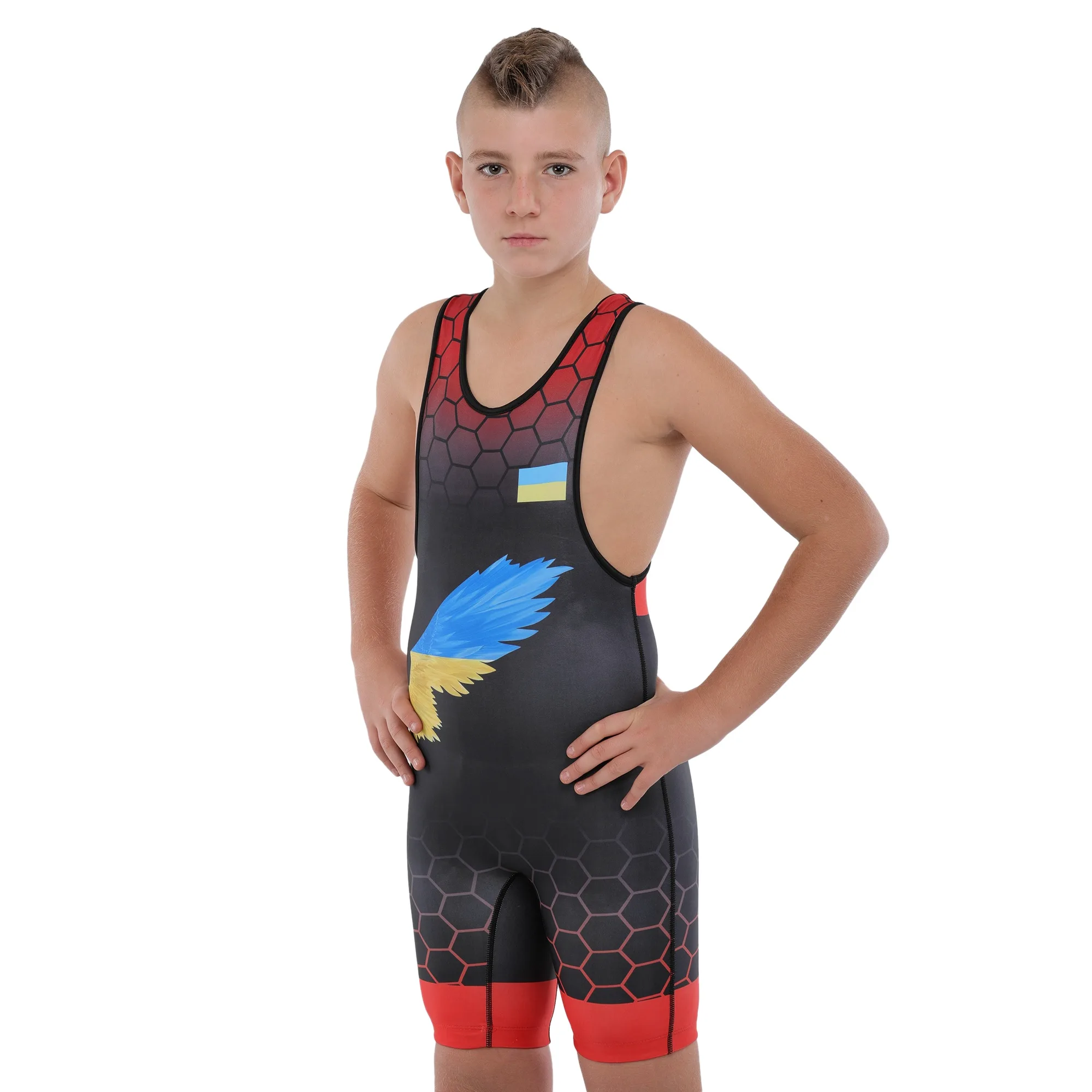 Трико для боротьби дитяче UKRAINE зріст 128-161 см 3XS