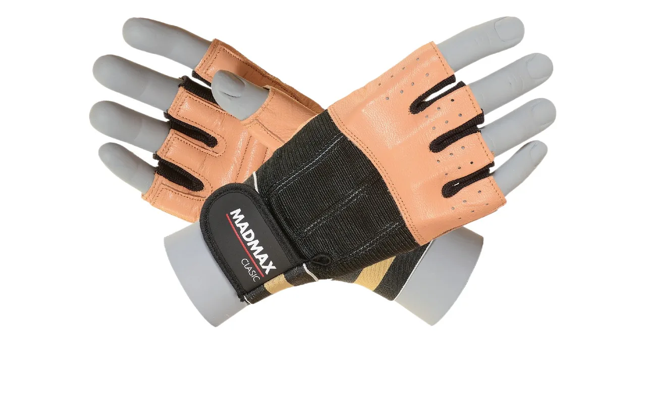 Рукавички для фітнесу MadMax MFG-248 Clasic Brown S