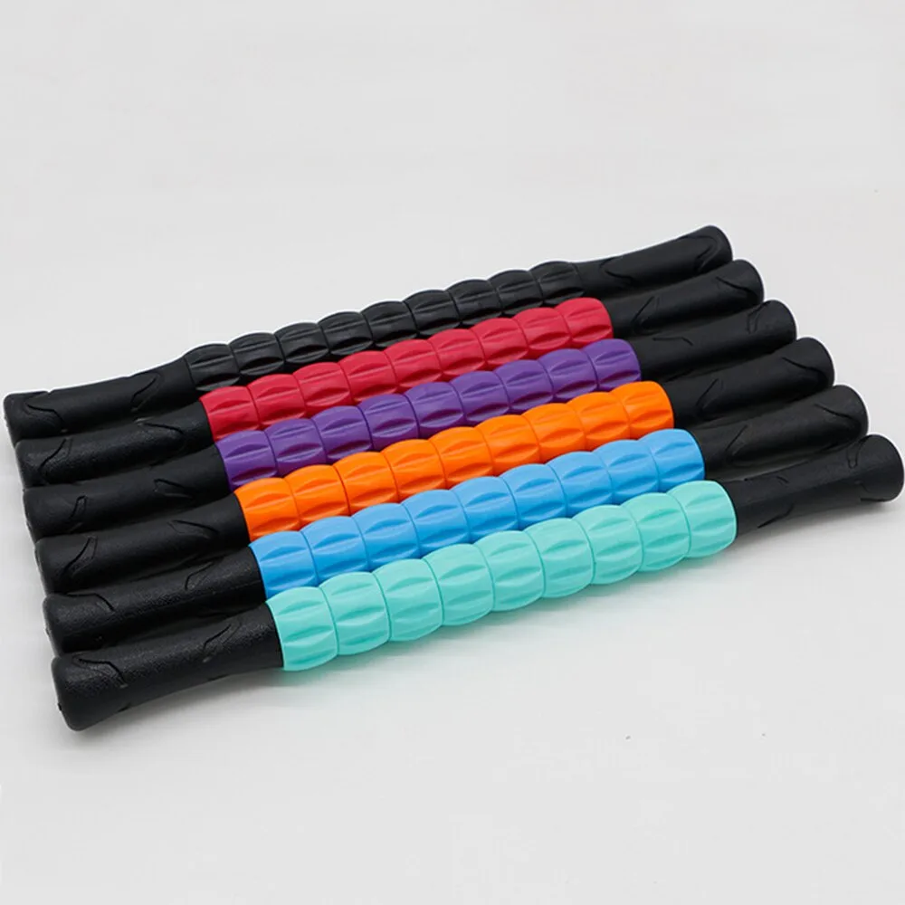 Масажер-палиця роликовий 9 масажерів massager  Помаранчевий