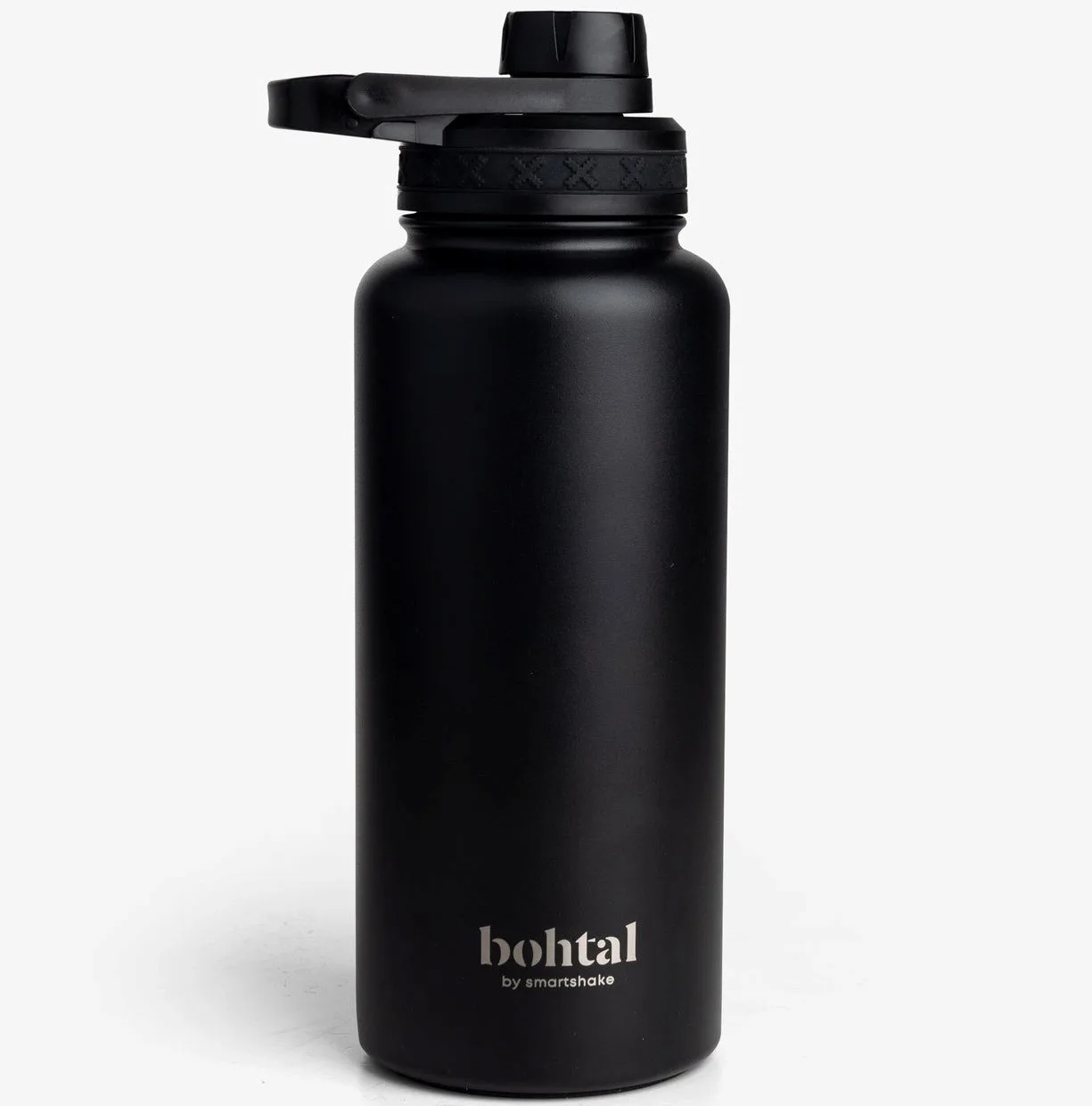 Пляшка для води металева з подвійною вакуумною ізоляцією Bohtal Insulated Sports Bottle 960 мл Black