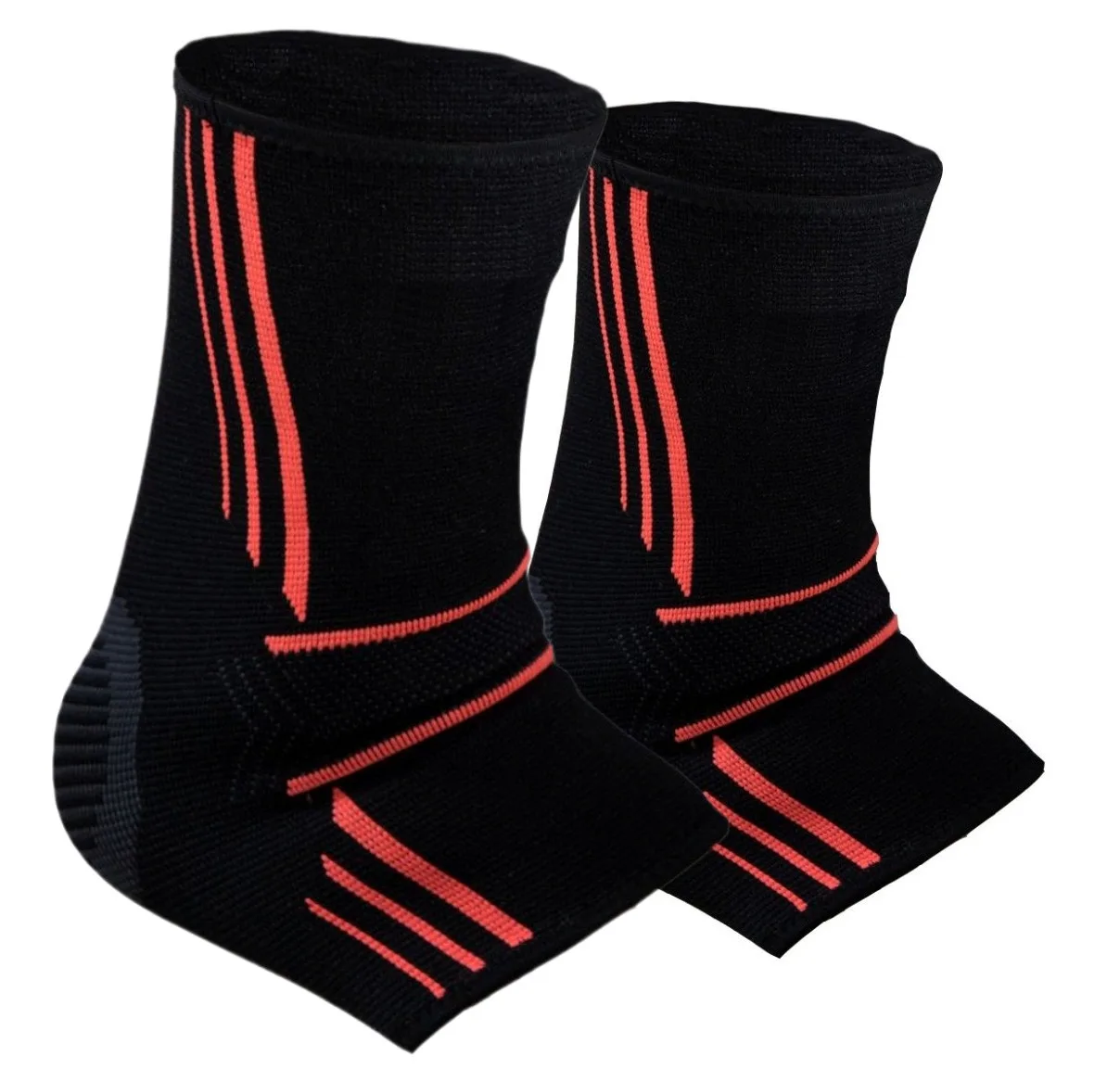 Бандажі на гомілкостоп Power System PS-6022 Ankle Support Evo Black/Orange 2 шт. - M