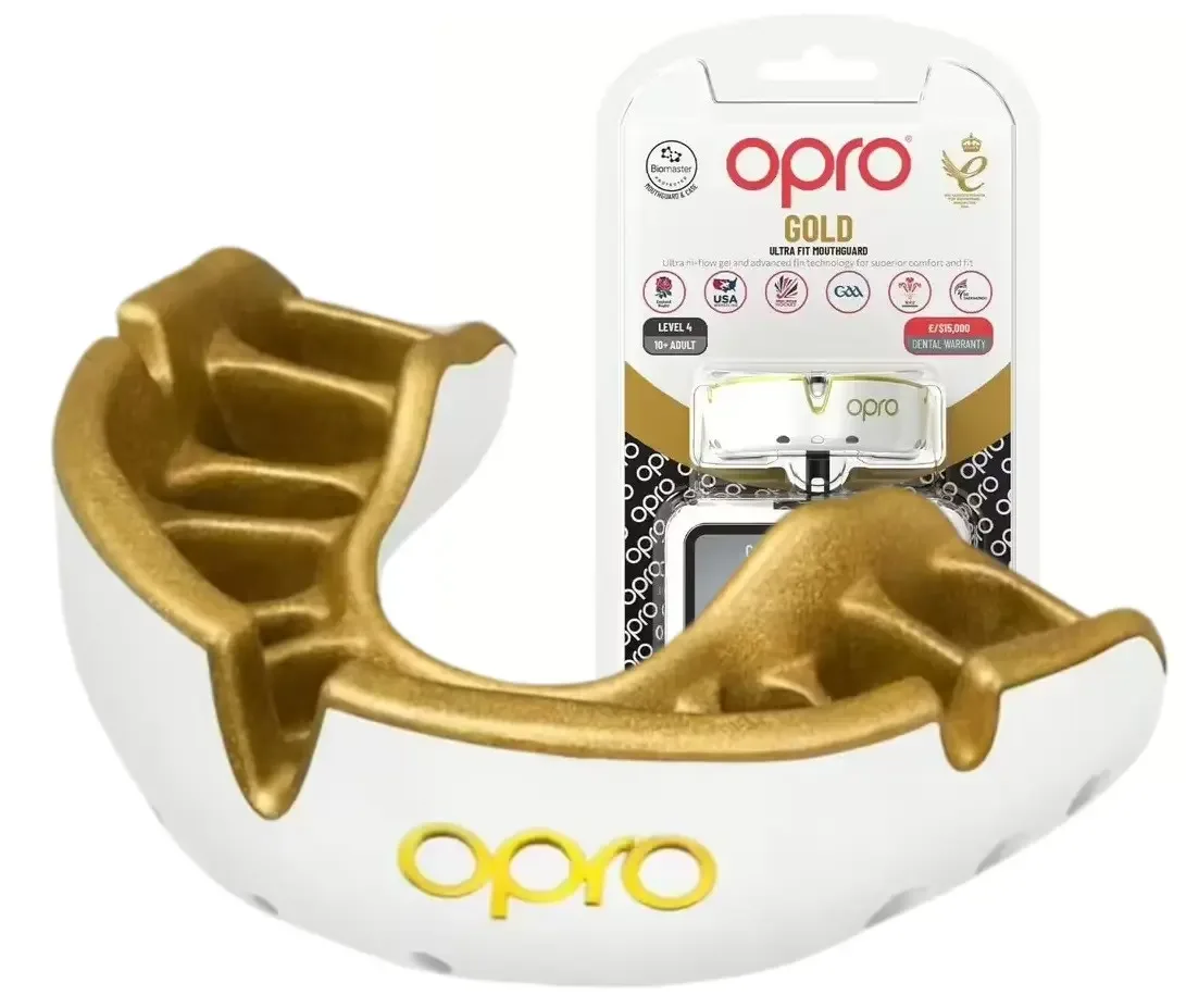 Капа Opro Gold дитяча вік до 10 р. Білий/Gold art.102505005
