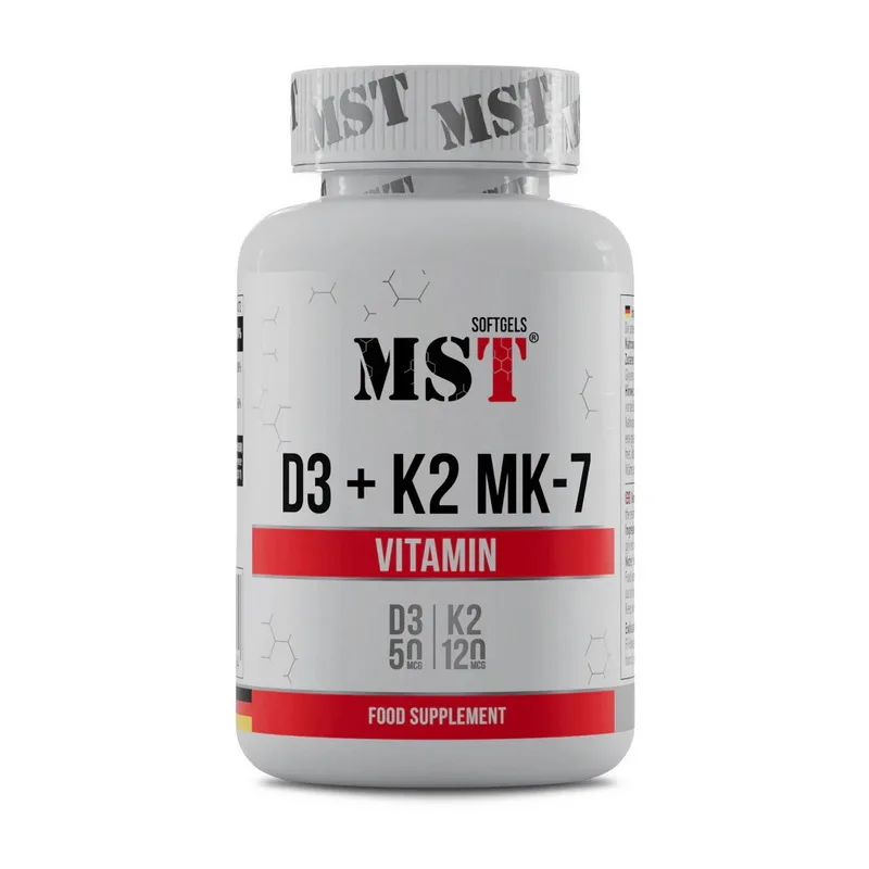 Vitamin D3 + K2 MK-7 - 60 софтгель