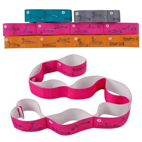 Стрічка для розтяжки еластичний еспандер Сірий