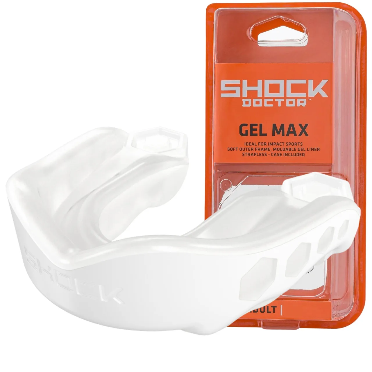 Капа Shock Doctor Gel Max дитяча (вік до 10р.) White (art. 61950-TC-YTR)