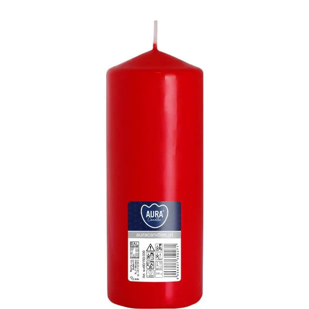 Свічка столова циліндр Bispol sw60/150 030 червонй