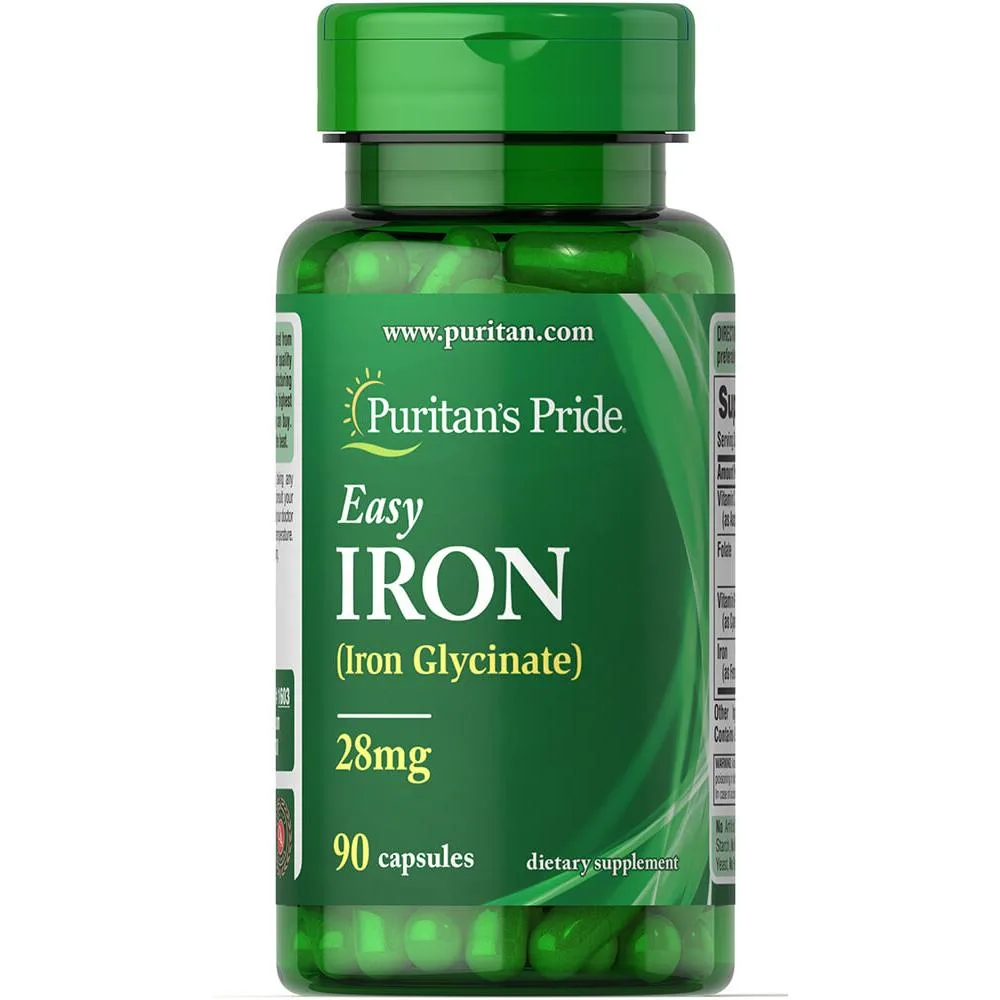 Easy Iron 28 мг (Iron Glycinate) - 90 капсул