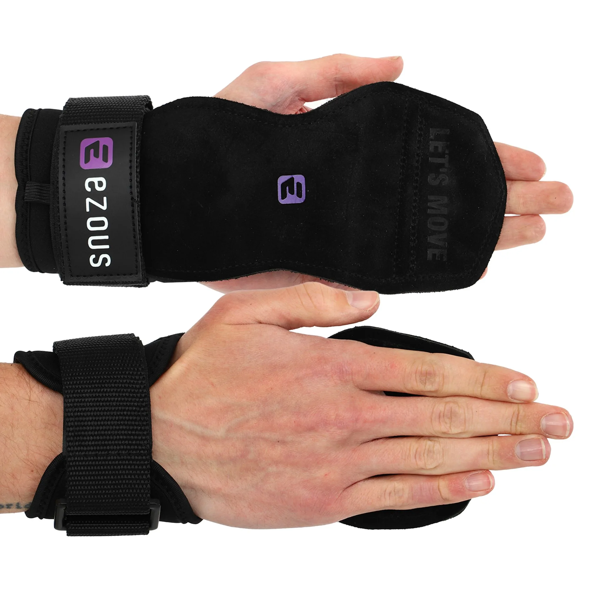 Накладки для підтягувань і тяг POWER GRASP PRO 2.0 EZOUS 2 шт чорний універсальний