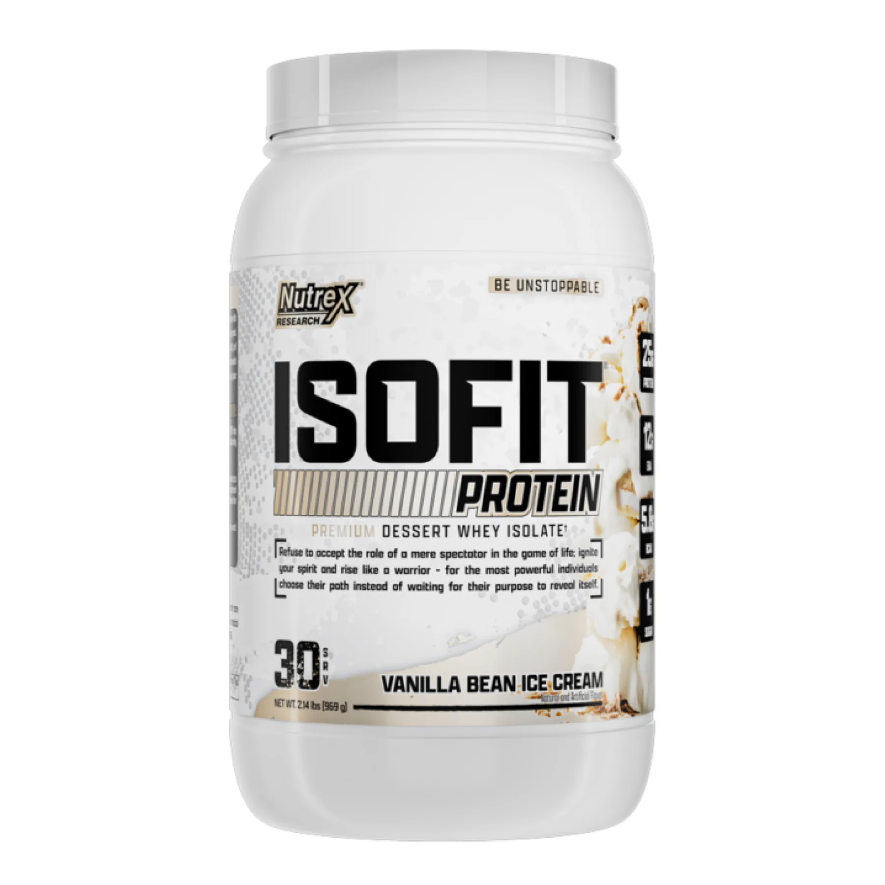 Isoﬁt - 30 порцій ванільне морозиво